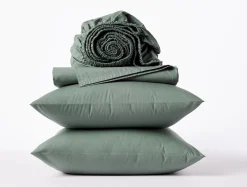 Coyuchi 300 TC Organic Percale Fitted Sheet twin xl< Fitted Sheets|Fitted Sheets