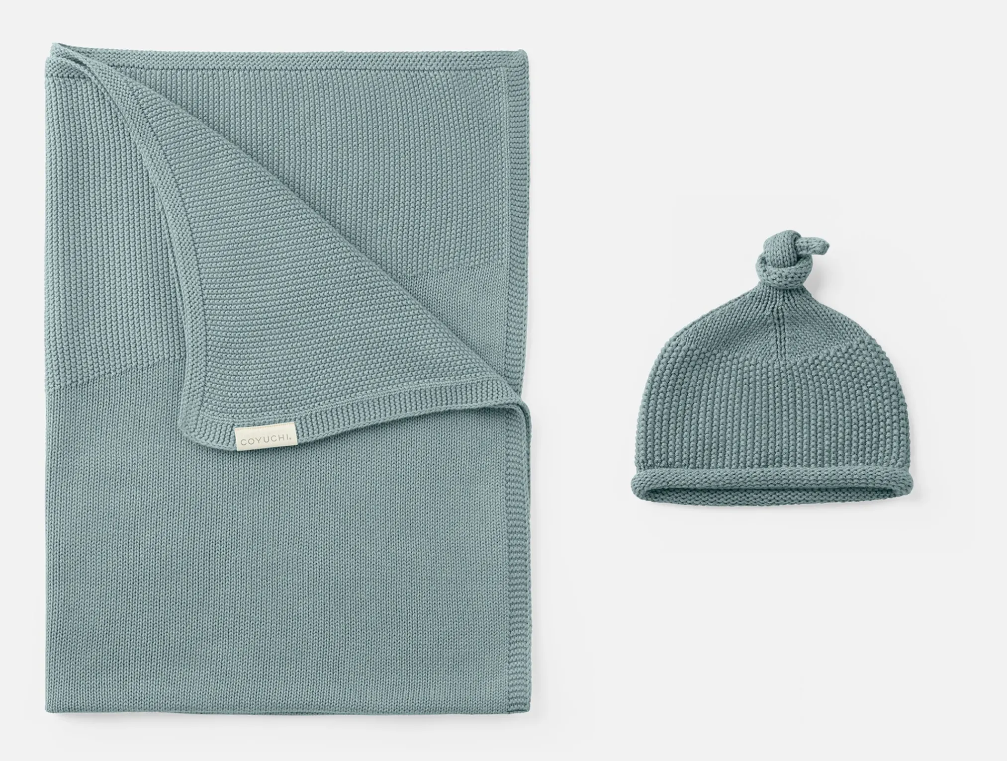 Coyuchi Arroyo Organic Knit Baby Gift Set< Baby|Baby Bedding