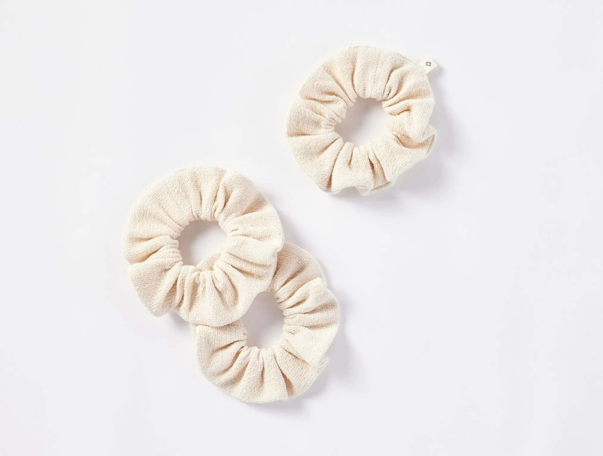 Coyuchi Bare Organic Scrunchy, Set Of 3< Accessories