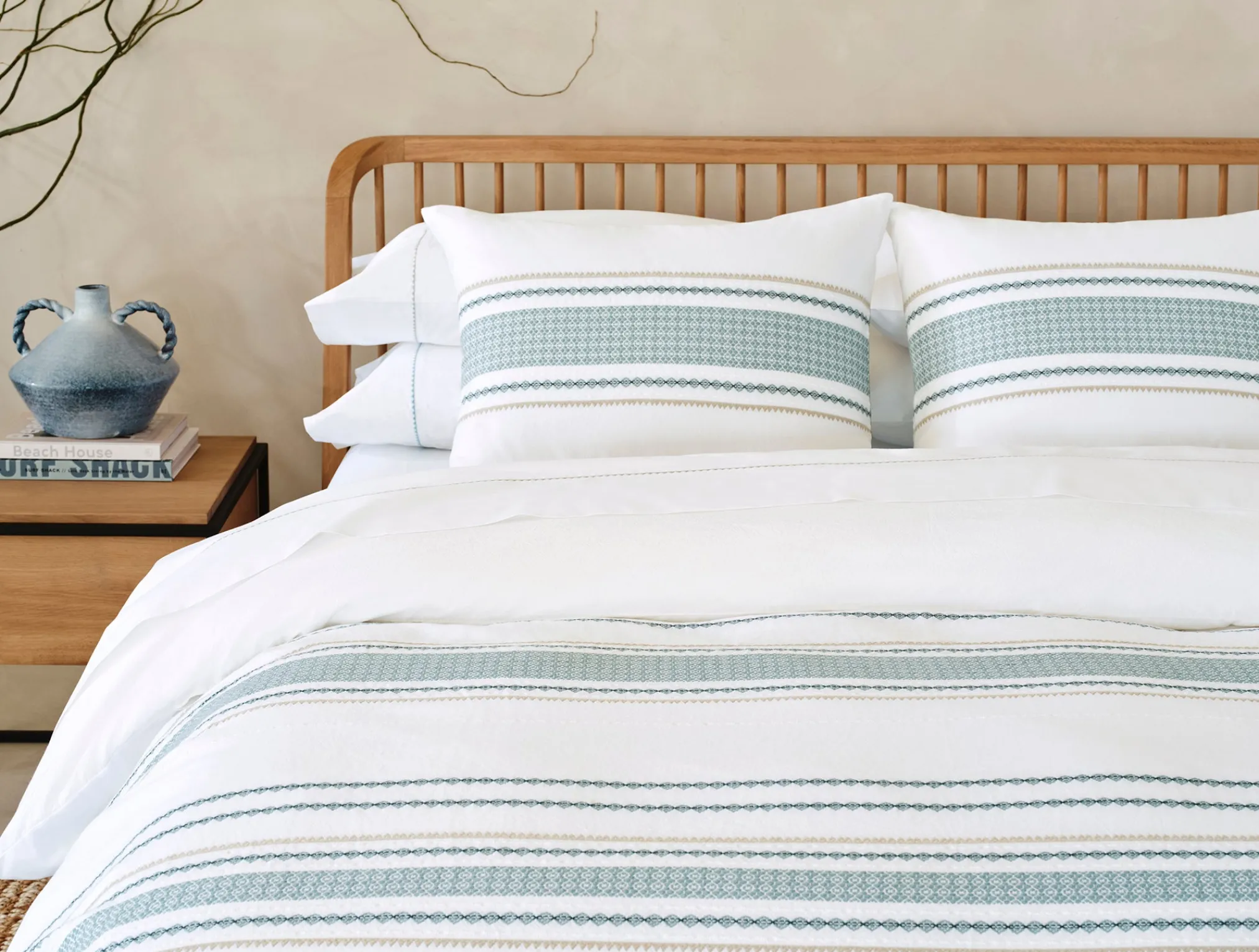 Coyuchi Cabrillo Organic Duvet Cover< Duvet Covers + Sets