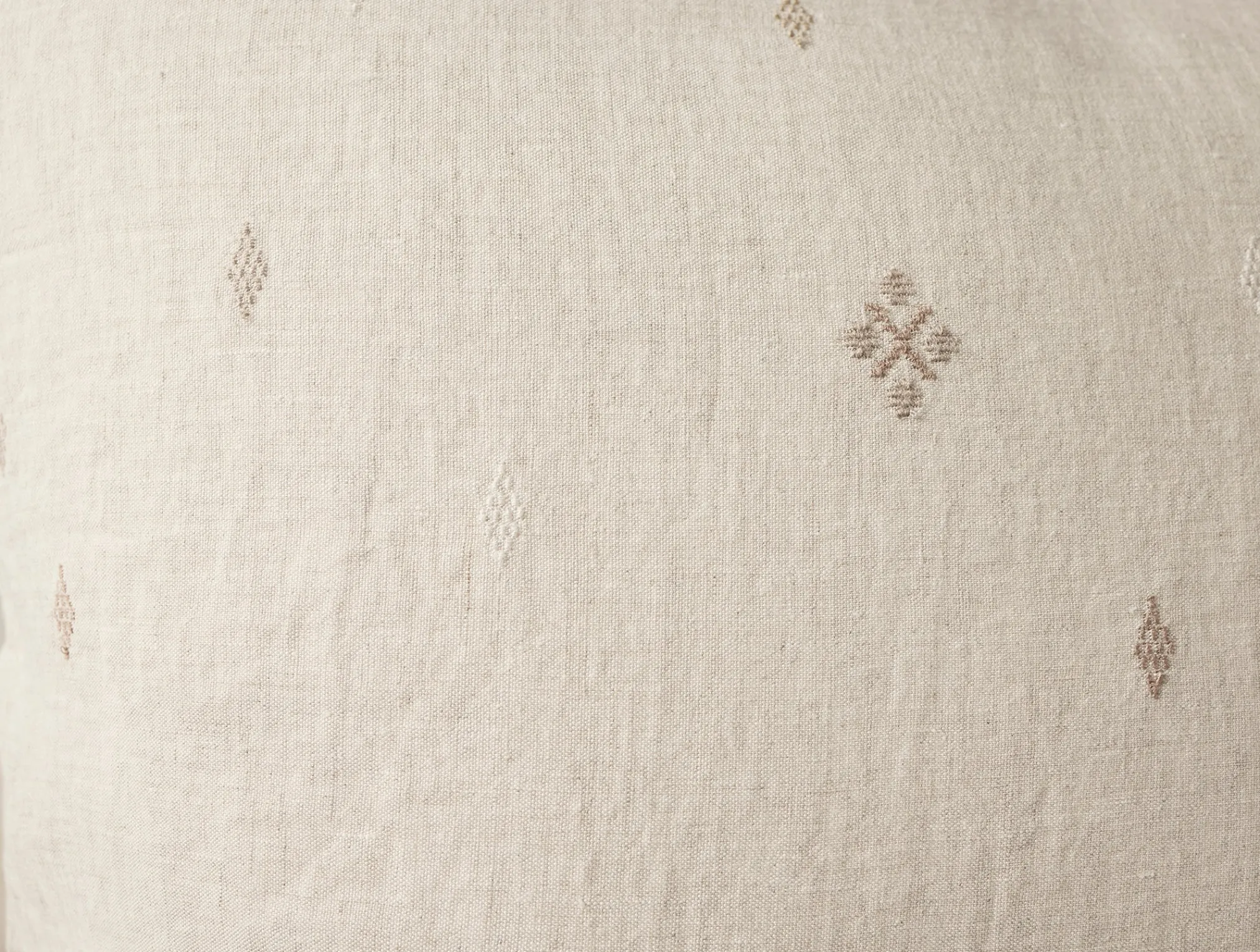Coyuchi Cambria Embroidered Organic Linen Sham< Pillow Shams