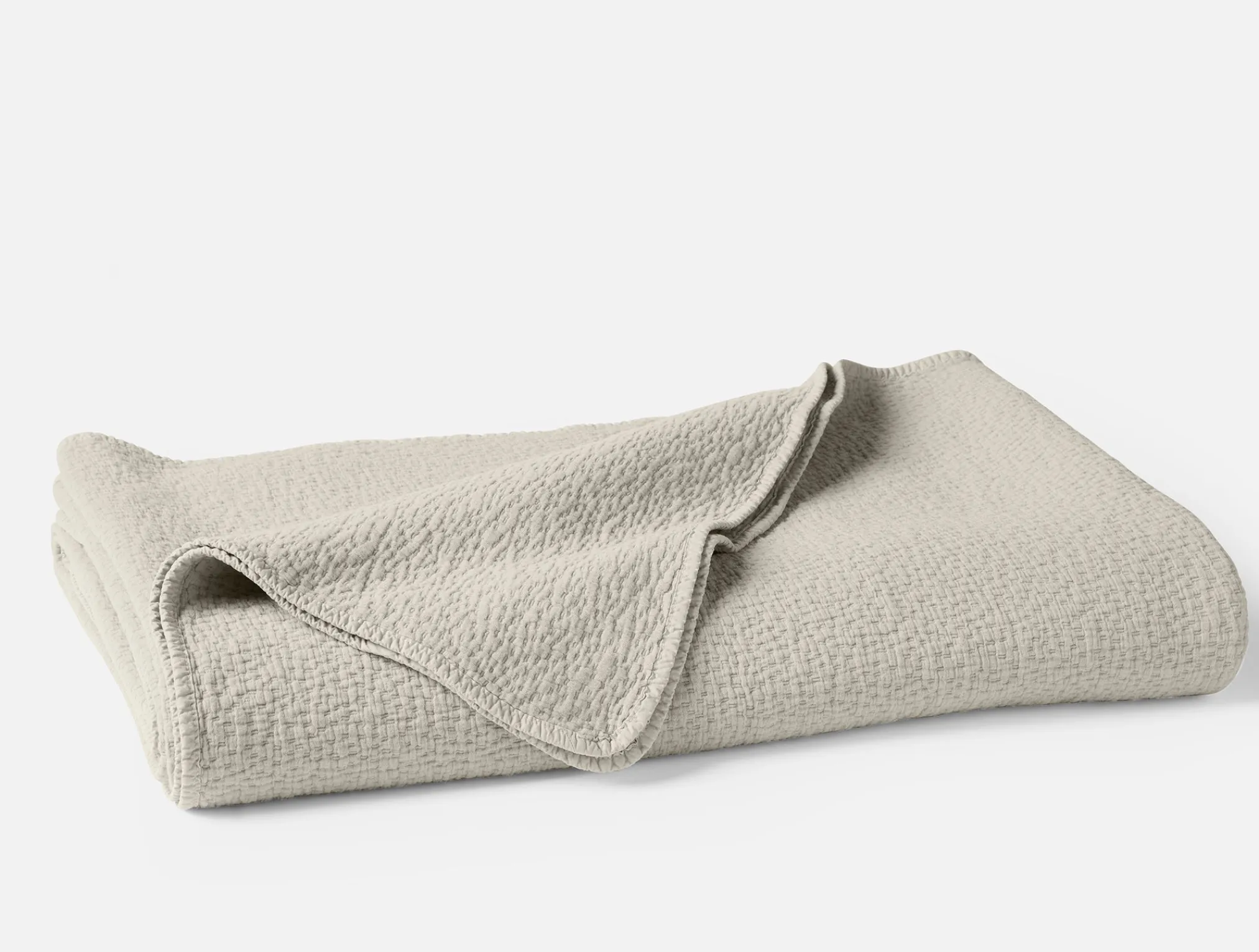 Coyuchi Cascade Organic Matelasse Blanket< Bed Blankets