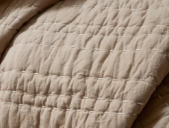 Coyuchi Channel Handstitched Organic Throw< Throws