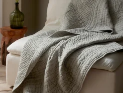 Coyuchi Channel Handstitched Organic Throw< Throws