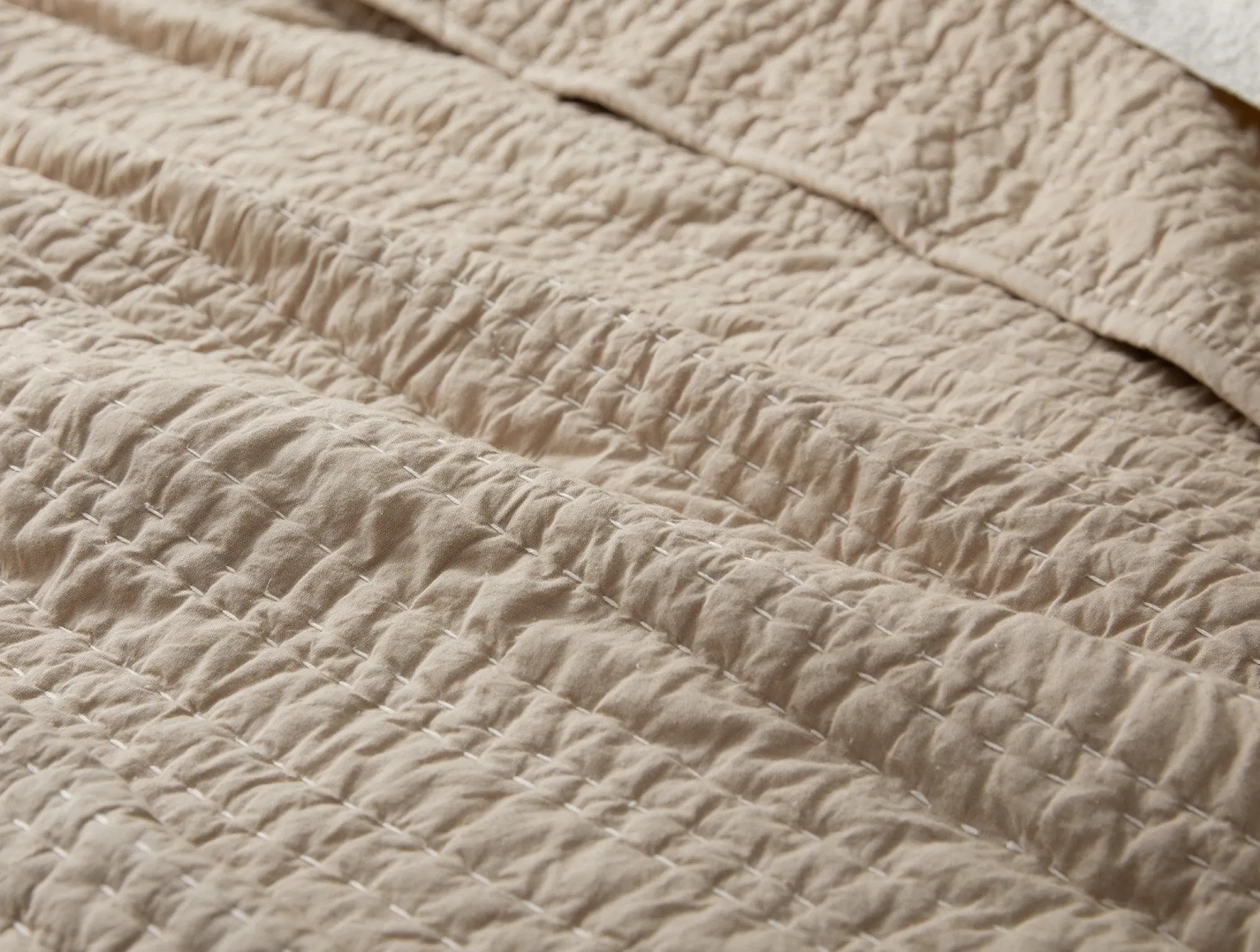 Coyuchi Channel Handstitched Organic Sham< Pillow Shams