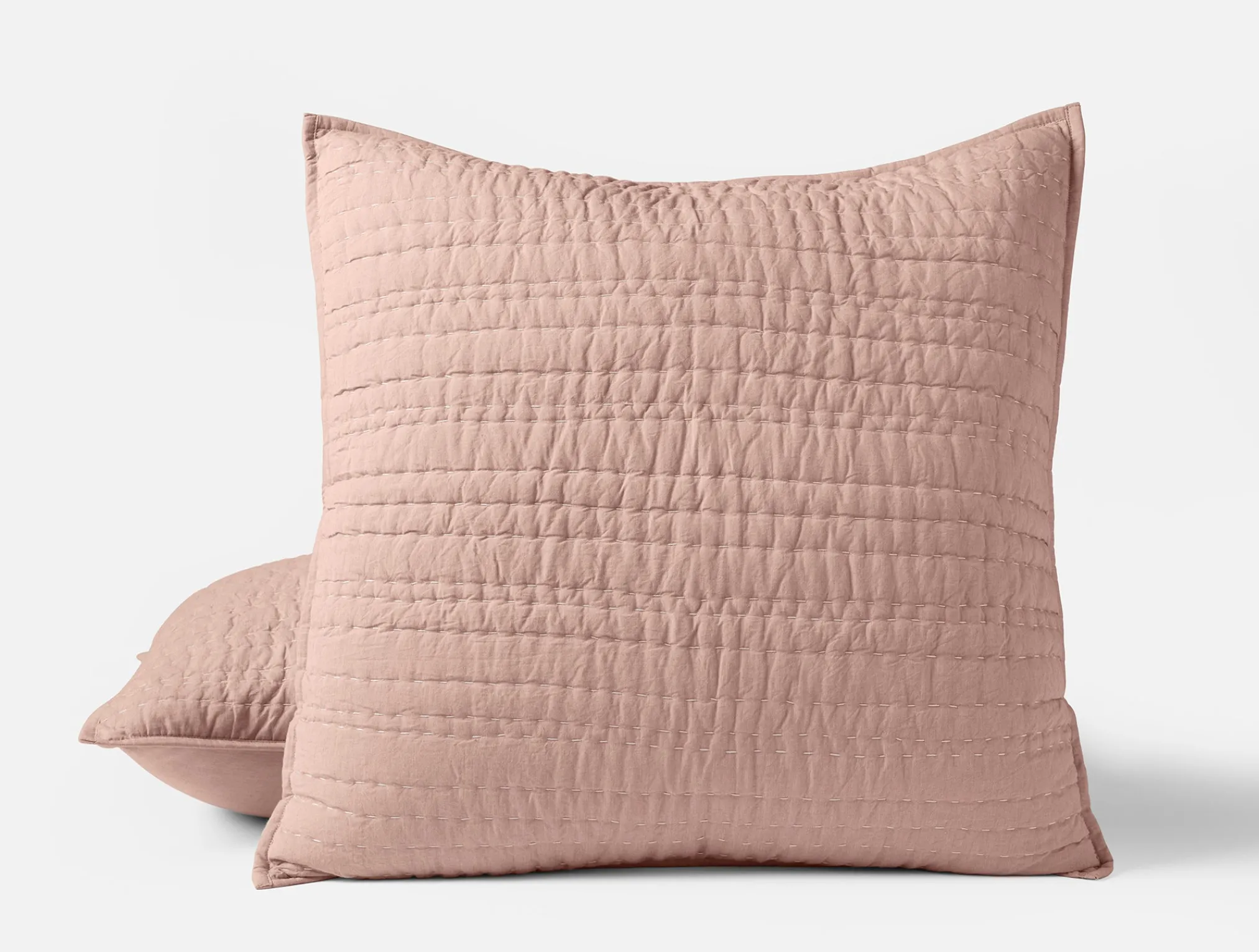 Coyuchi Channel Handstitched Organic Sham< Pillow Shams