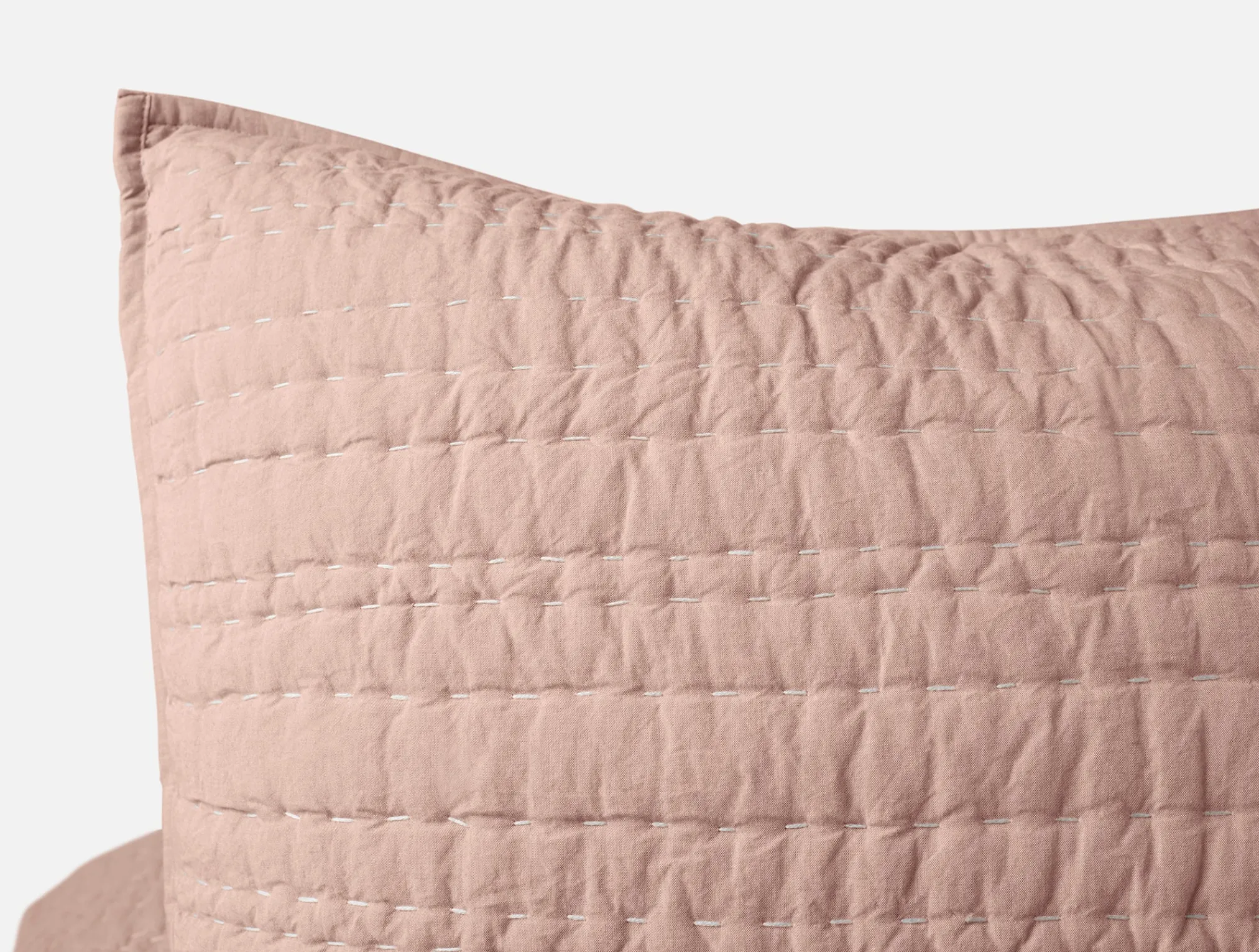 Coyuchi Channel Handstitched Organic Sham< Pillow Shams