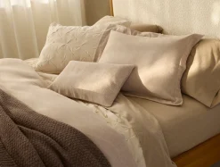Coyuchi Cloud Brushed™ Organic Flannel Heather Texture Sham< Pillow Shams