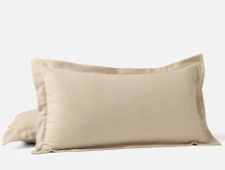 Coyuchi Cloud Brushed™ Organic Flannel Heather Texture Sham< Pillow Shams