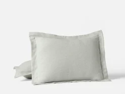 Coyuchi Cloud Brushed™ Organic Flannel Heather Texture Sham< Pillow Shams