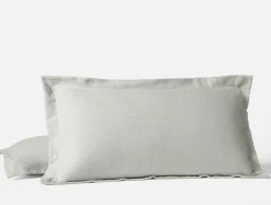 Coyuchi Cloud Brushed™ Organic Flannel Heather Texture Sham< Pillow Shams