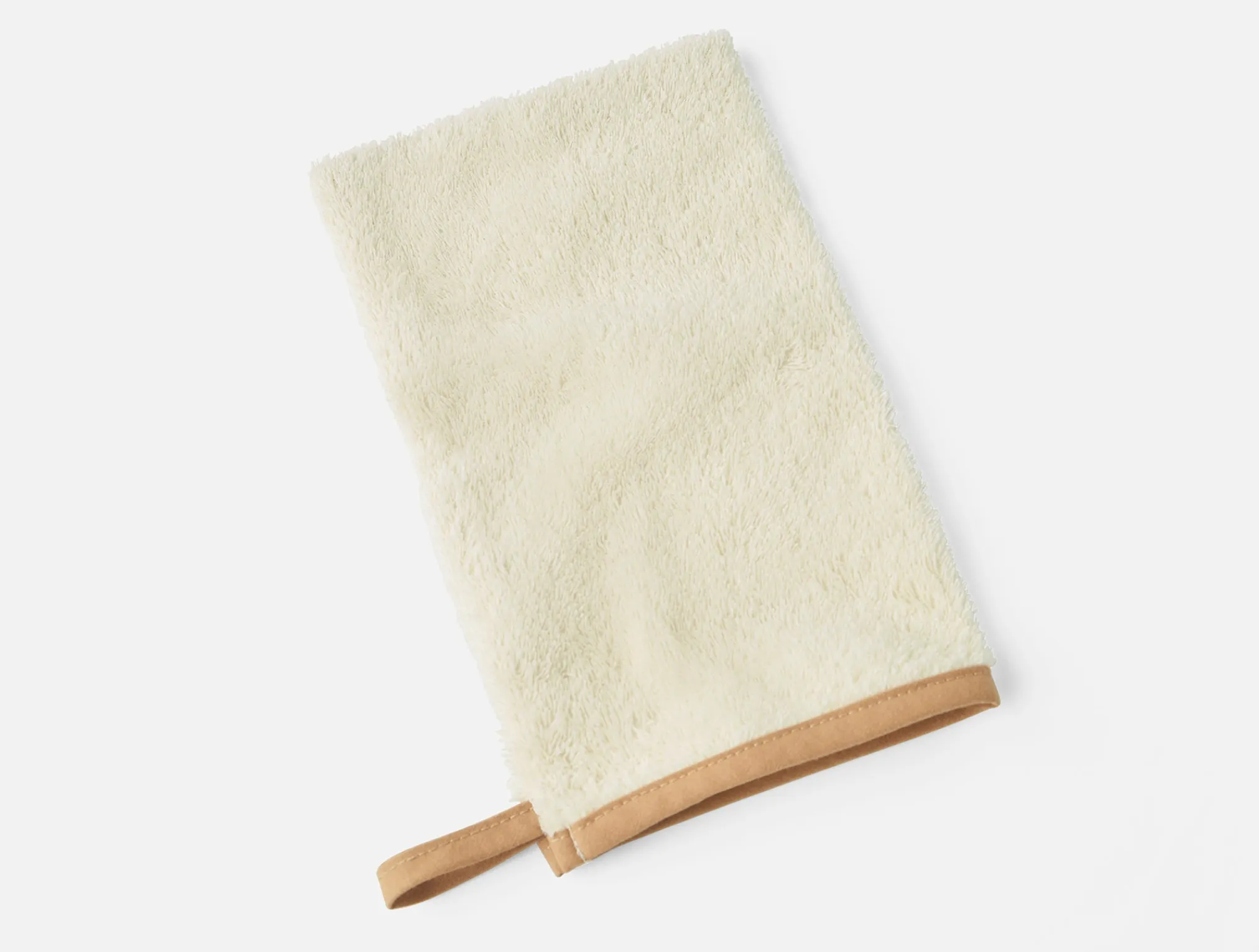Coyuchi Cloud Loom™ Organic Baby Hooded Towel and Bath Mitt Set< Baby|Baby Bedding
