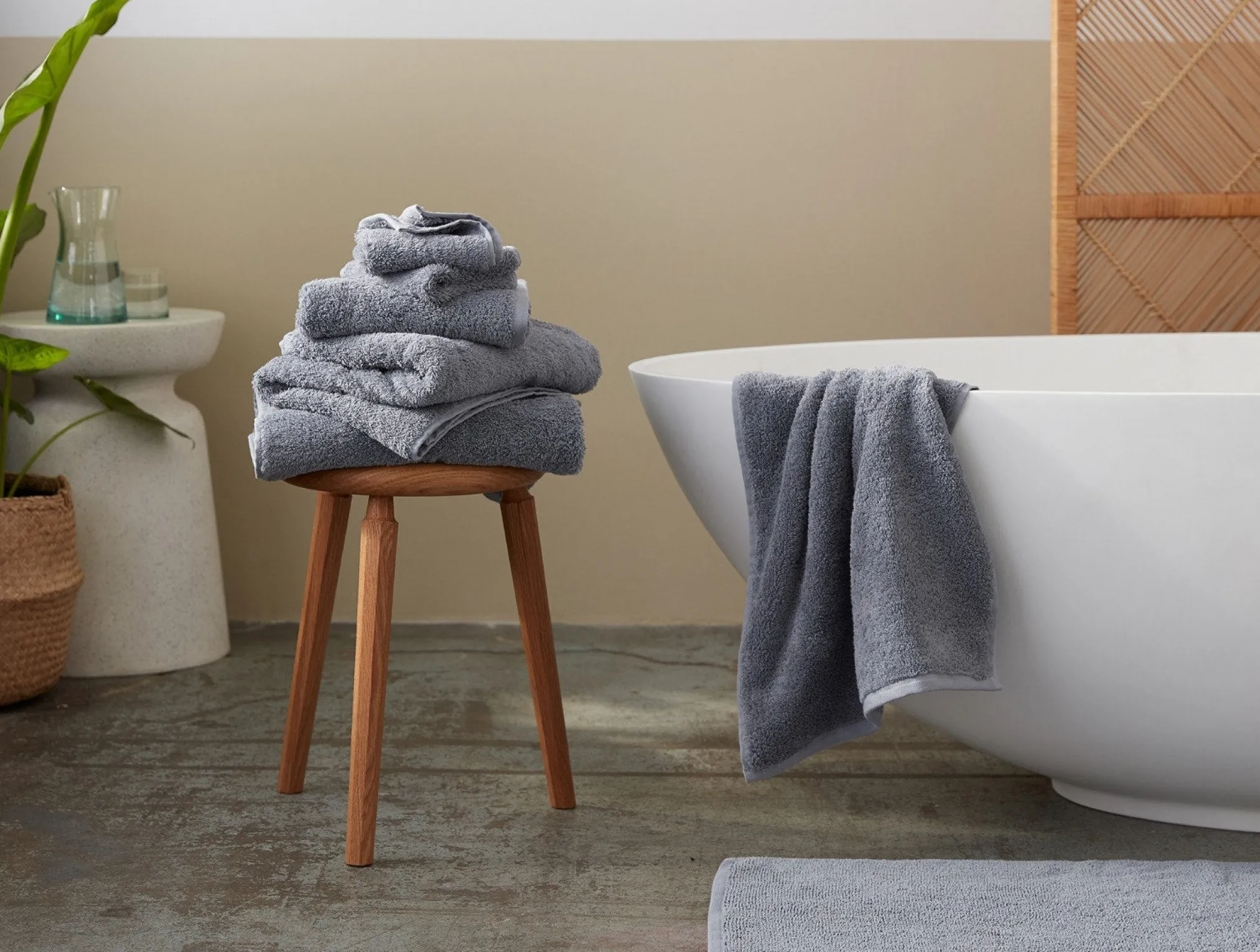 Coyuchi Cloud Loom™ Organic Complete Bath Bundle< Bath Towels