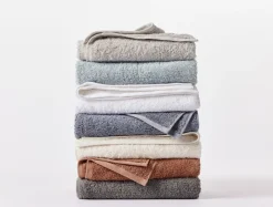 Coyuchi Cloud Loom™ Organic Towels - Set of 4< Bath Towels