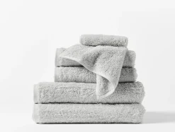 Coyuchi Cloud Loom™ Organic Towels - Set of 6< Bath Towels