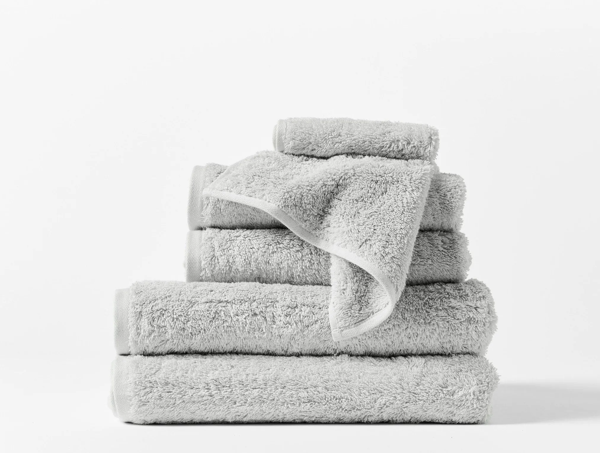 Coyuchi Cloud Loom™ Organic Towels - Set of 6< Bath Towels
