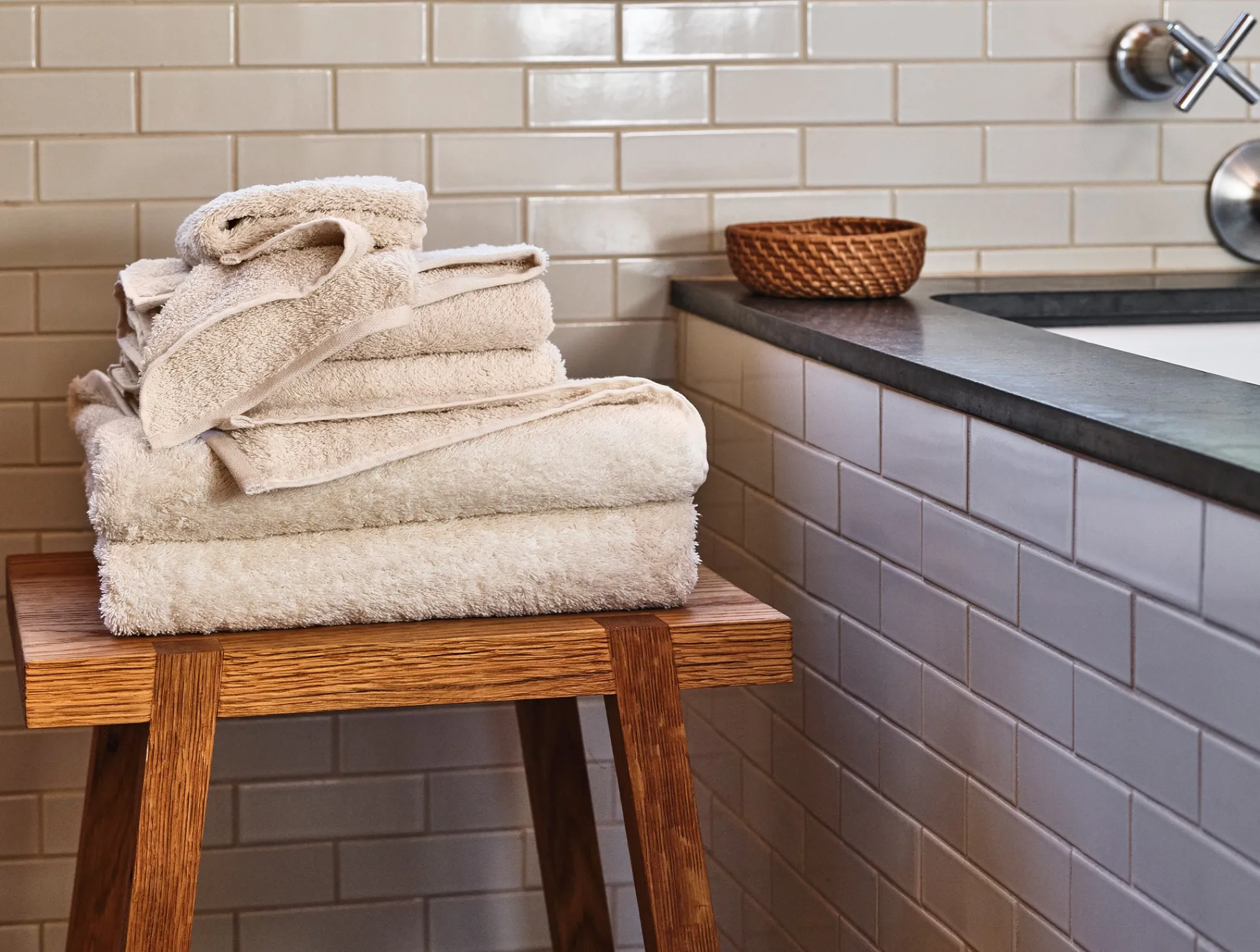 Coyuchi Cloud Loom™ Organic Towels - Set of 6< Bath Towels