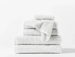 Coyuchi Cloud Loom™ Organic Towels - Set of 6< Bath Towels