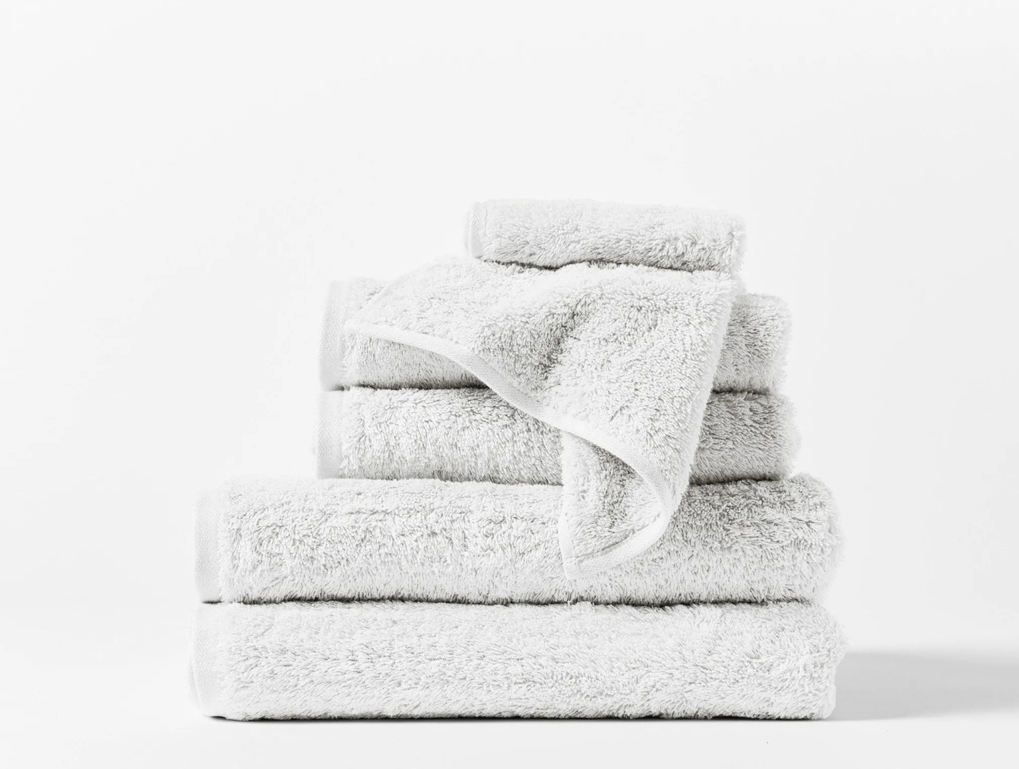 Coyuchi Cloud Loom™ Organic Towels - Set of 6< Bath Towels
