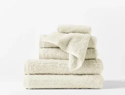 Coyuchi Cloud Loom™ Organic Towels - Set of 6< Bath Towels