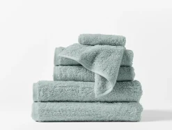 Coyuchi Cloud Loom™ Organic Towels - Set of 6< Bath Towels