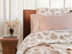 Coyuchi Flores Handstitched Organic Quilt< Quilts + Comforters