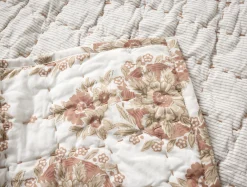 Coyuchi Flores Handstitched Organic Quilt< Quilts + Comforters