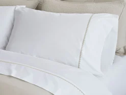 Coyuchi Floret Embroidered Organic Percale Pillowcases< Pillowcases|Pillowcases