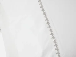 Coyuchi Floret Embroidered Organic Percale Pillowcases< Pillowcases|Pillowcases