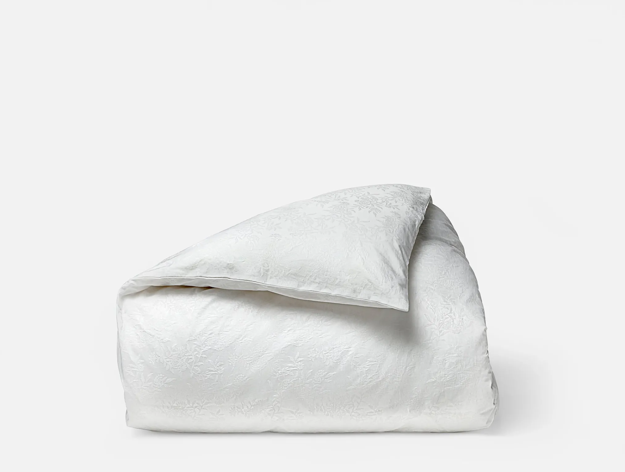 Coyuchi Heirloom Organic Sateen Jacquard Duvet Cover< Duvet Covers + Sets
