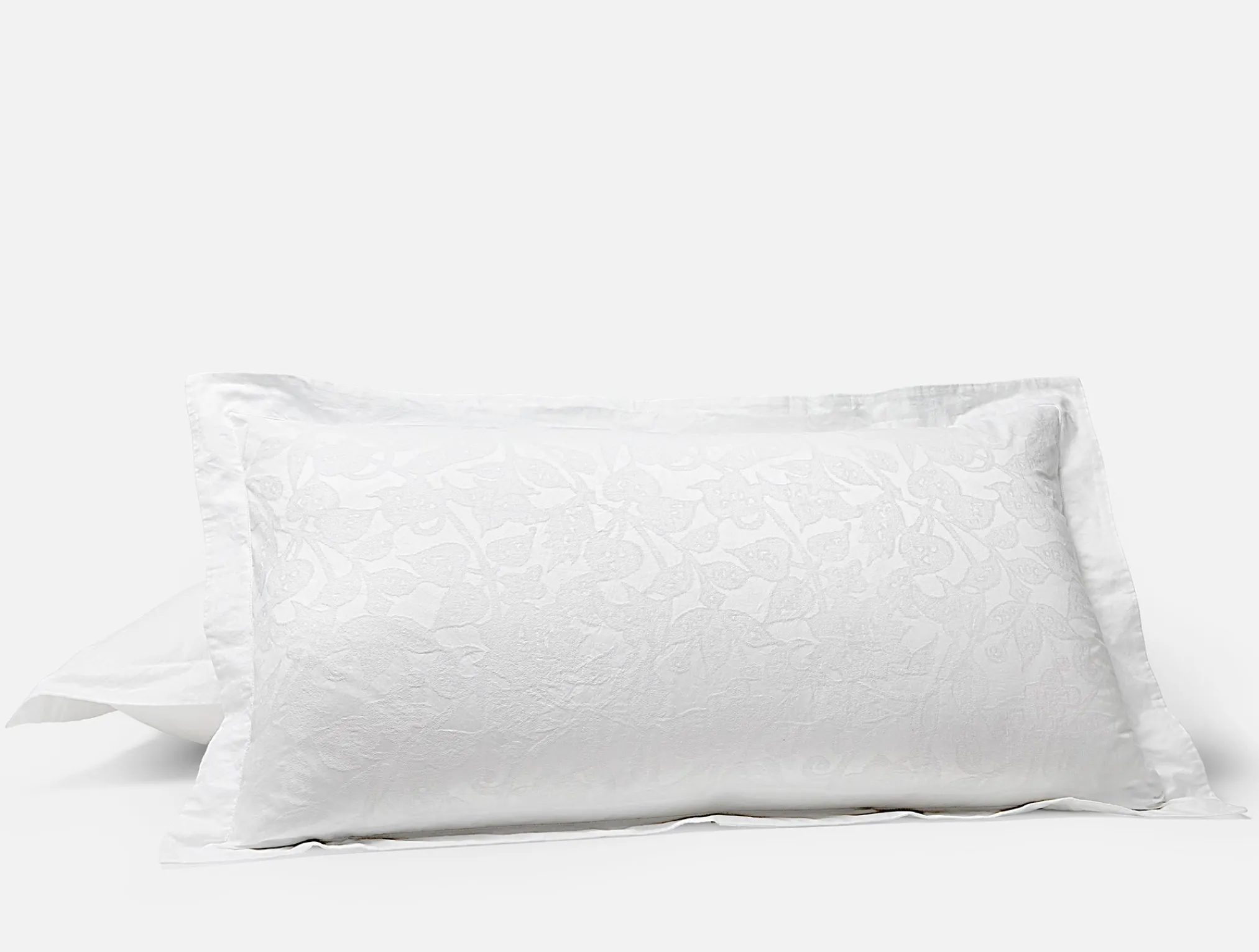 Coyuchi Heritage Organic Percale Jacquard Sham< Pillow Shams
