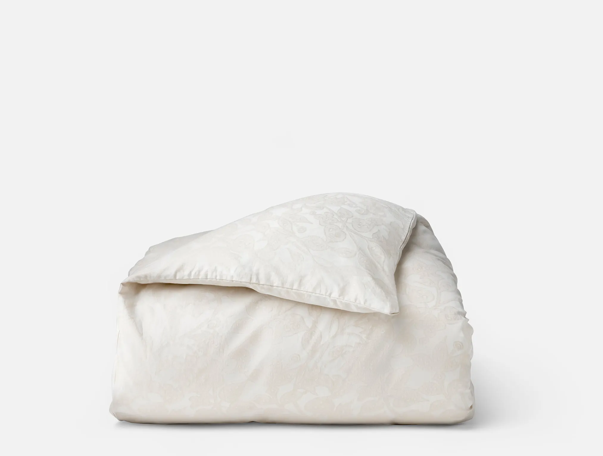 Coyuchi Heritage Organic Percale Jacquard Duvet Cover< Duvet Covers + Sets