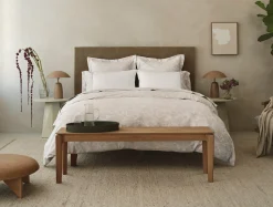 Coyuchi Heritage Organic Percale Jacquard Sham< Pillow Shams