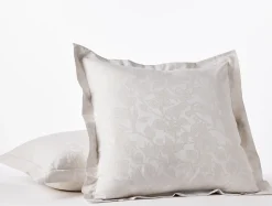 Coyuchi Heritage Organic Percale Jacquard Sham< Pillow Shams