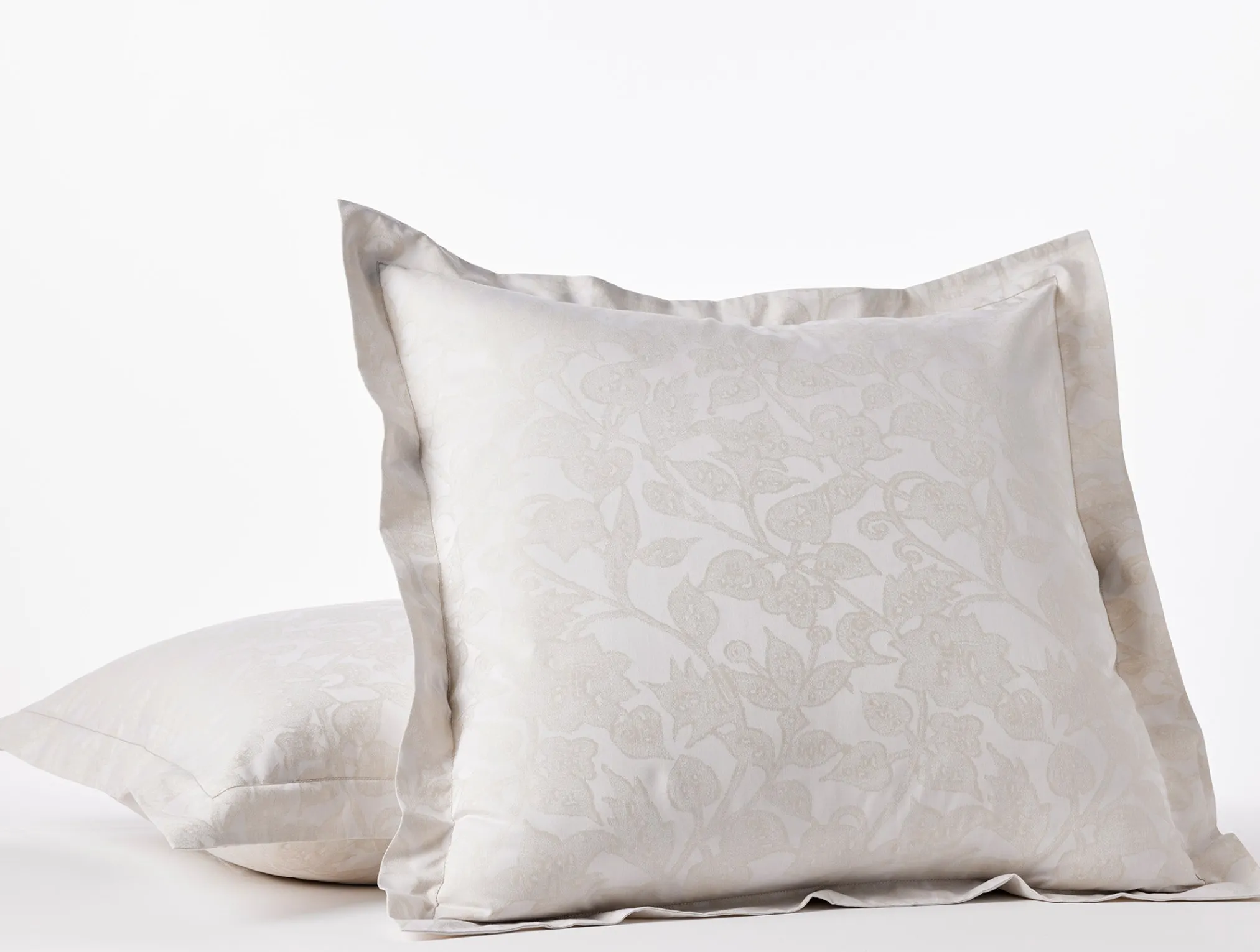 Coyuchi Heritage Organic Percale Jacquard Sham< Pillow Shams