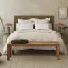 Coyuchi Heritage Organic Percale Jacquard Duvet Set< Duvet Covers + Sets