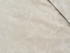 Coyuchi Heritage Organic Percale Jacquard Border Flat Sheet< Percale