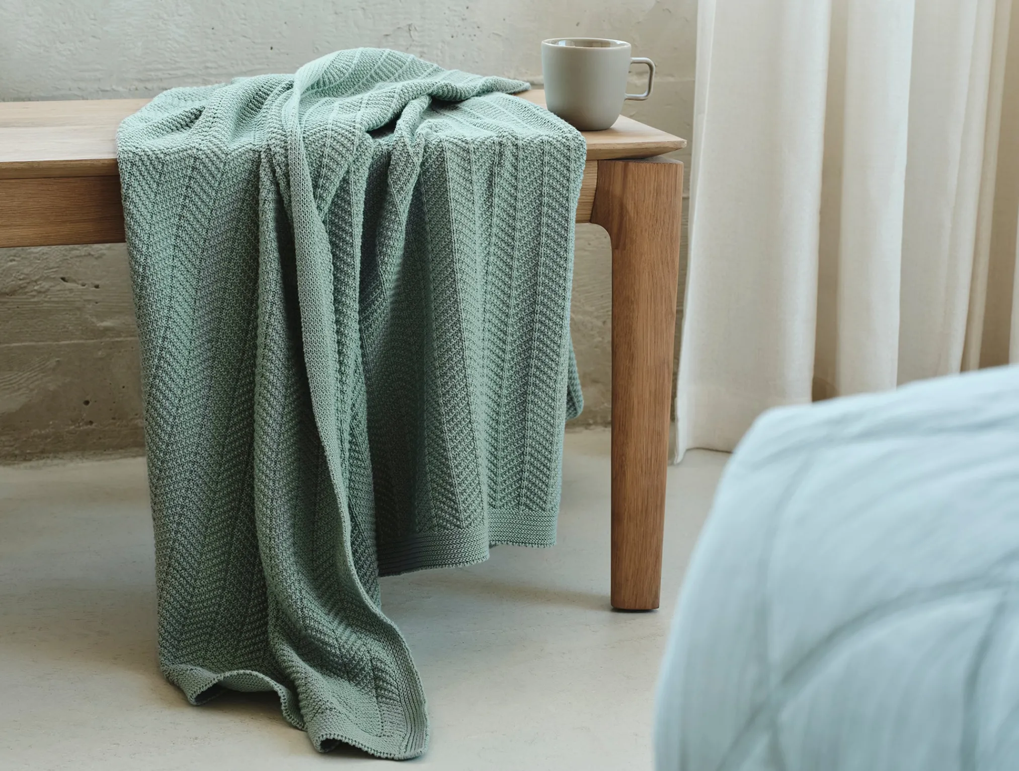 Coyuchi Hermosa Organic Knit Throw< Throws