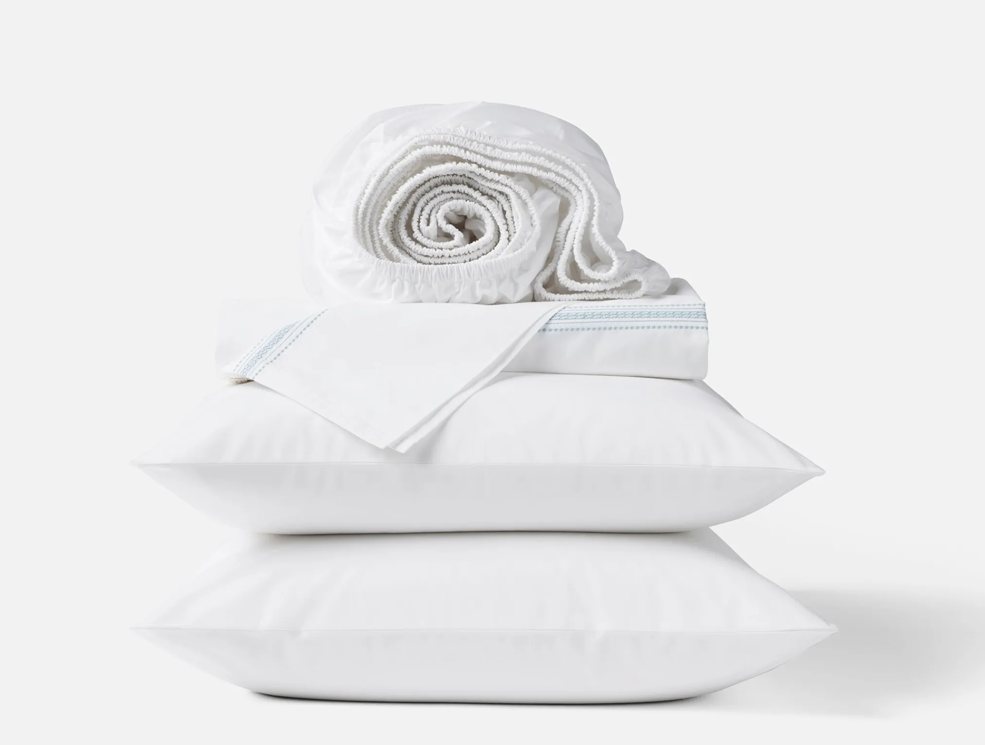 Coyuchi Landscape Embroidered Organic Percale Sheet Set< Sheet Sets|Sheet Sets
