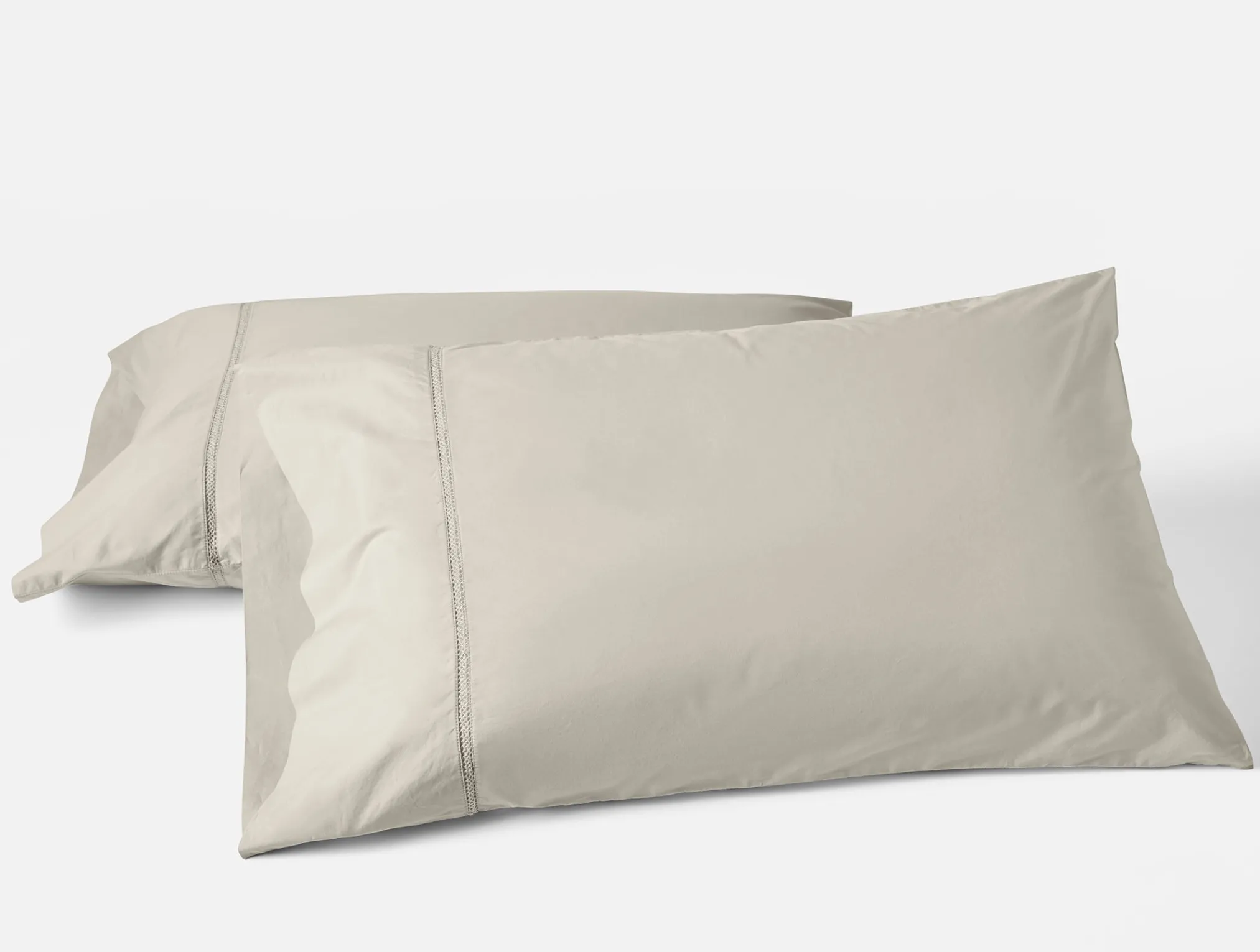 Coyuchi Lattice Organic Percale Pillowcases< Pillowcases|Pillowcases