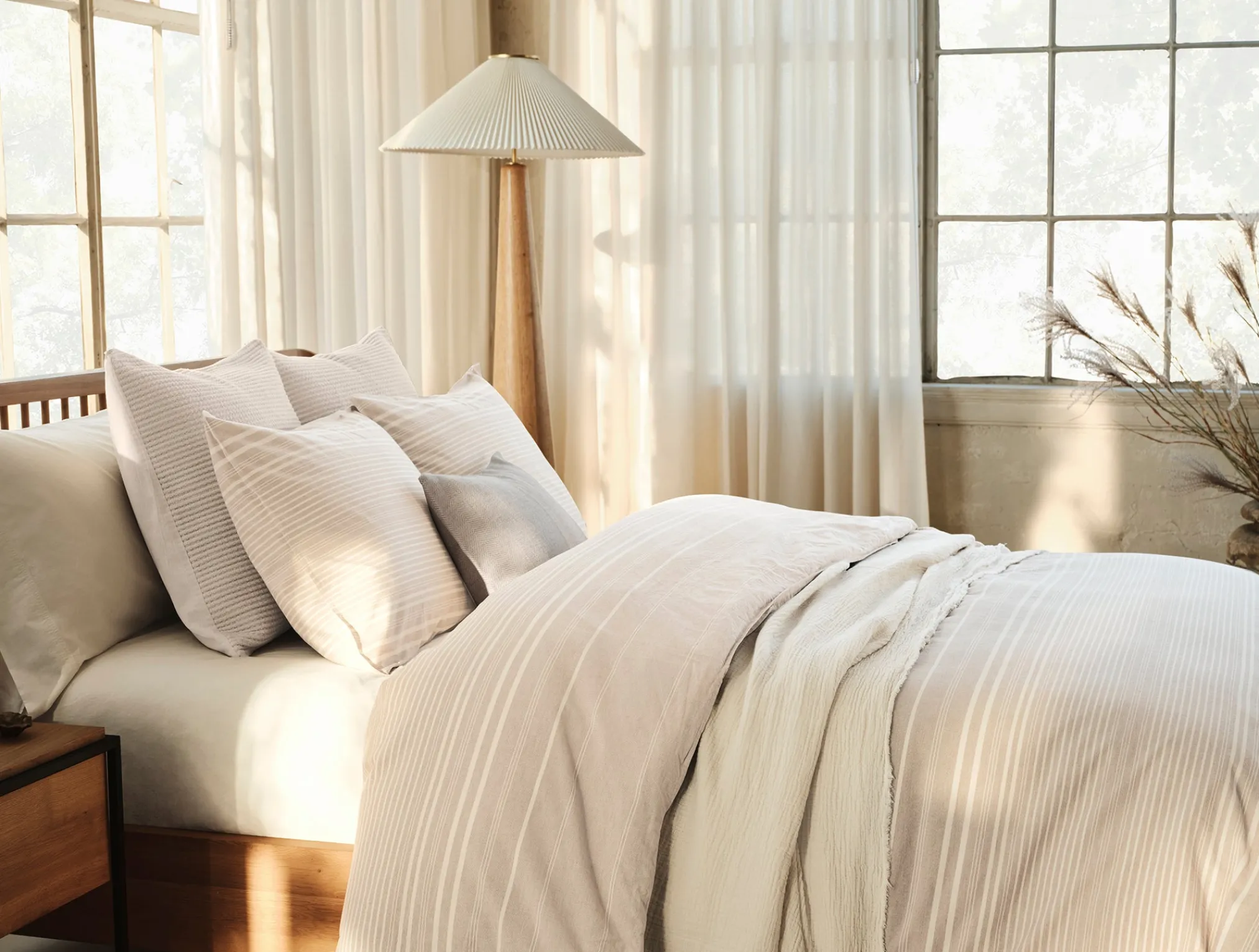 Coyuchi Little Sur Stripe Organic Duvet Set< Duvet Covers + Sets