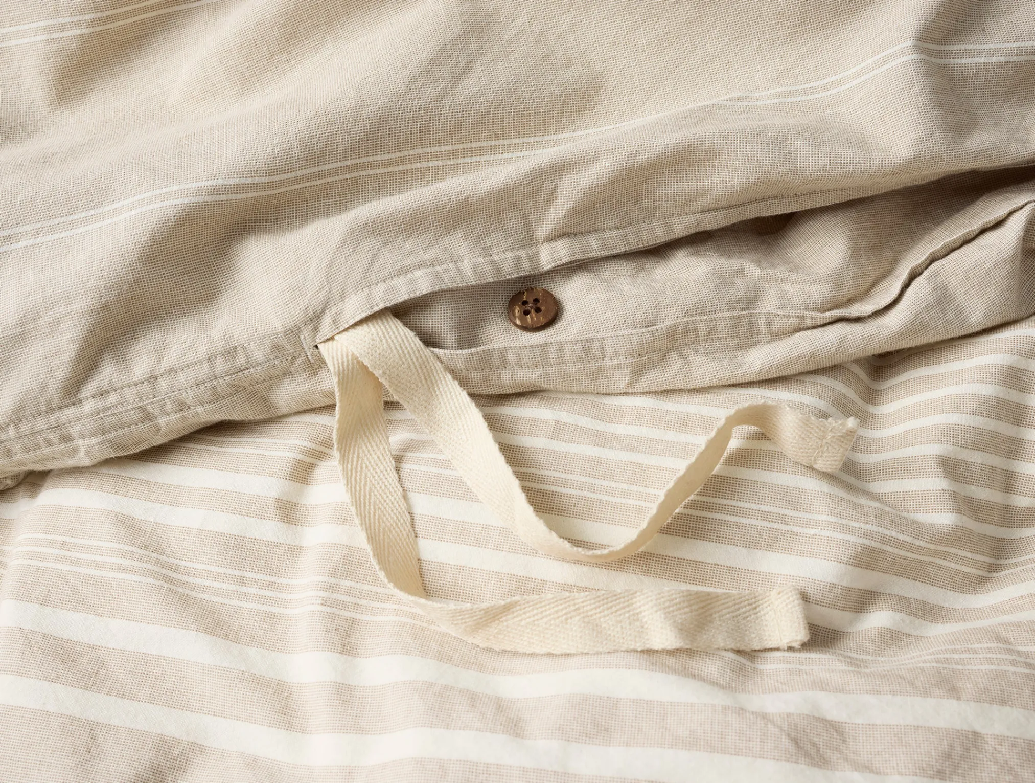 Coyuchi Little Sur Stripe Organic Duvet Set< Duvet Covers + Sets