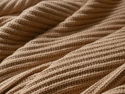 Coyuchi Madrone Organic Knit Throw< Throws