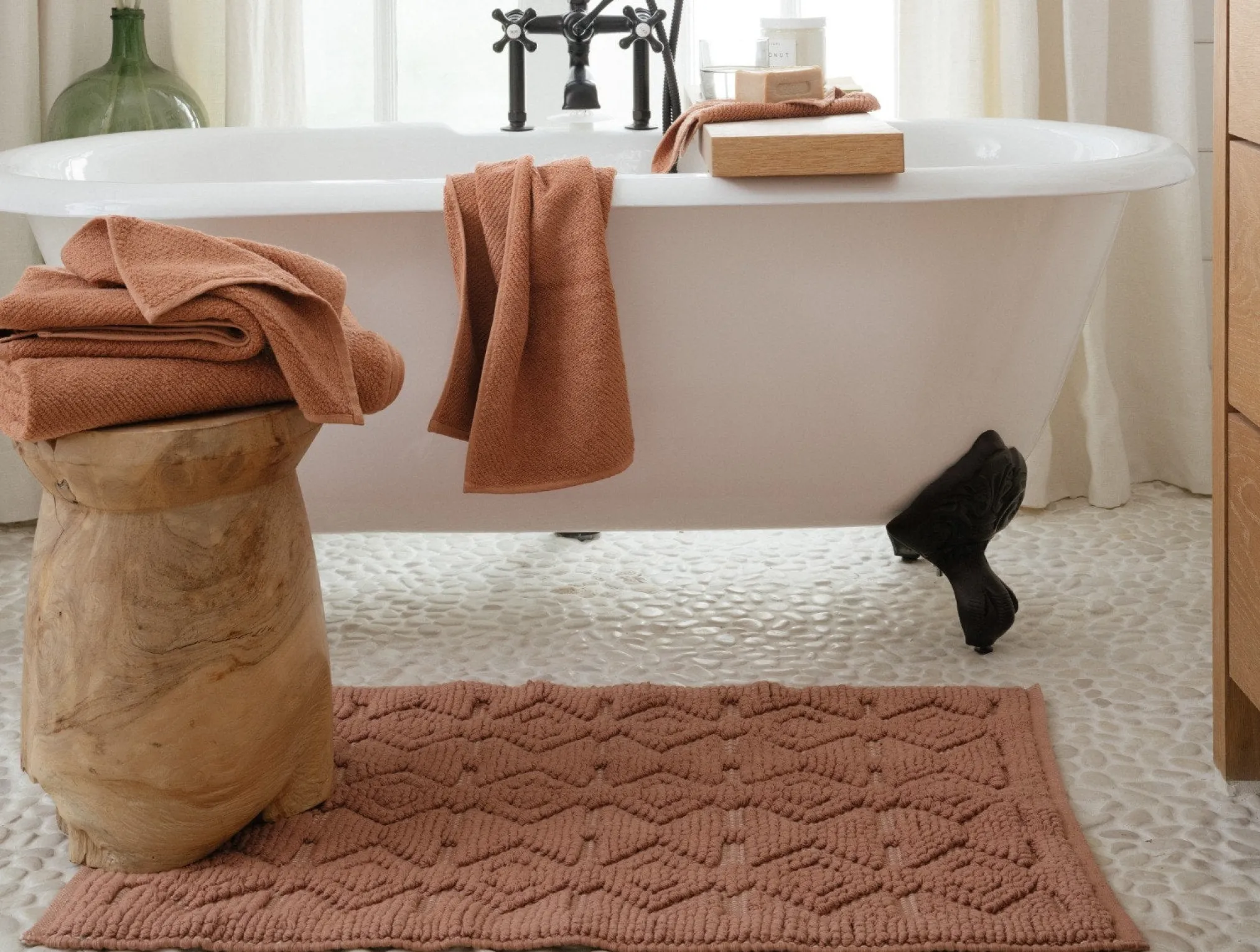 Coyuchi Mosaic Canyon Organic Bath Rug< Bath Rugs