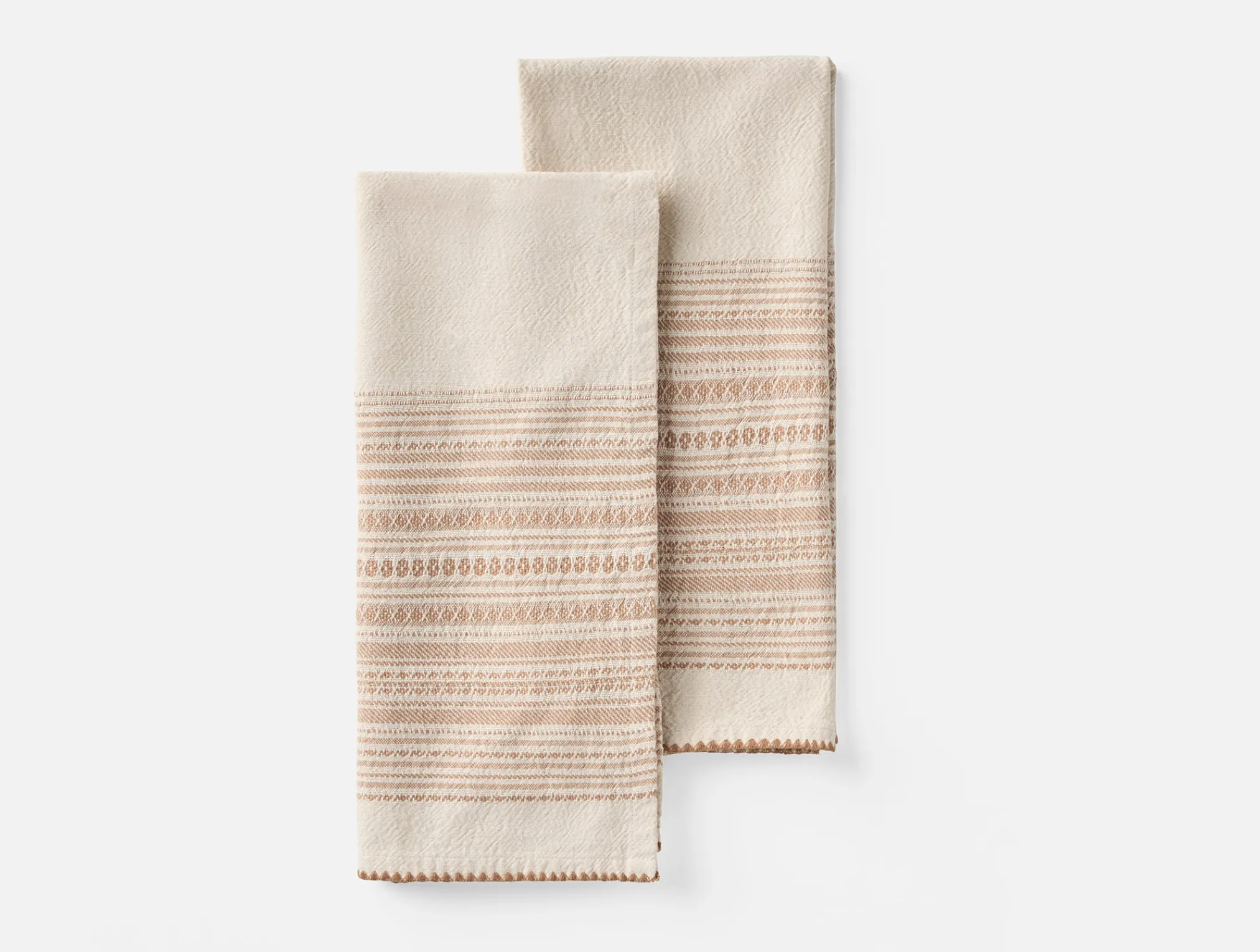 Coyuchi Oak Organic Hand Towel, Set of 2< Kitchen