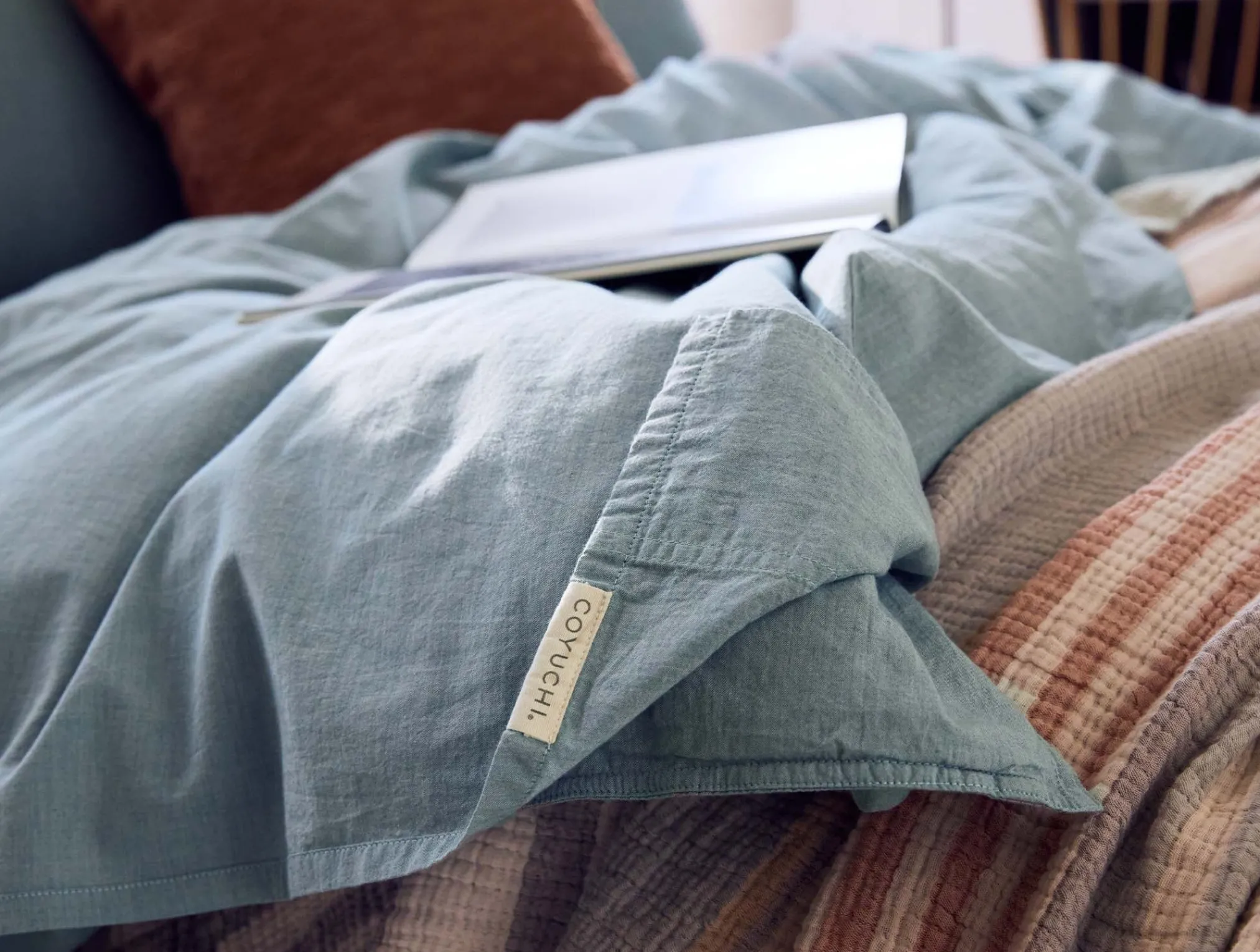 Coyuchi Organic Crinkled Percale™ Sheet Set< Percale|Sheet Sets