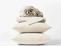 Coyuchi Organic Crinkled Percale™ Sheet Set< Percale|Sheet Sets