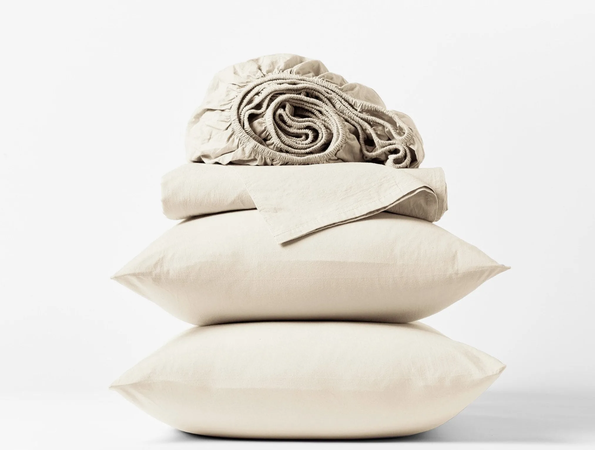 Coyuchi Organic Crinkled Percale™ Sheet Set< Percale|Sheet Sets