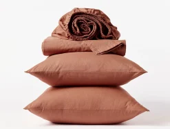 Coyuchi Organic Crinkled Percale™ Sheet Set< Percale|Sheet Sets