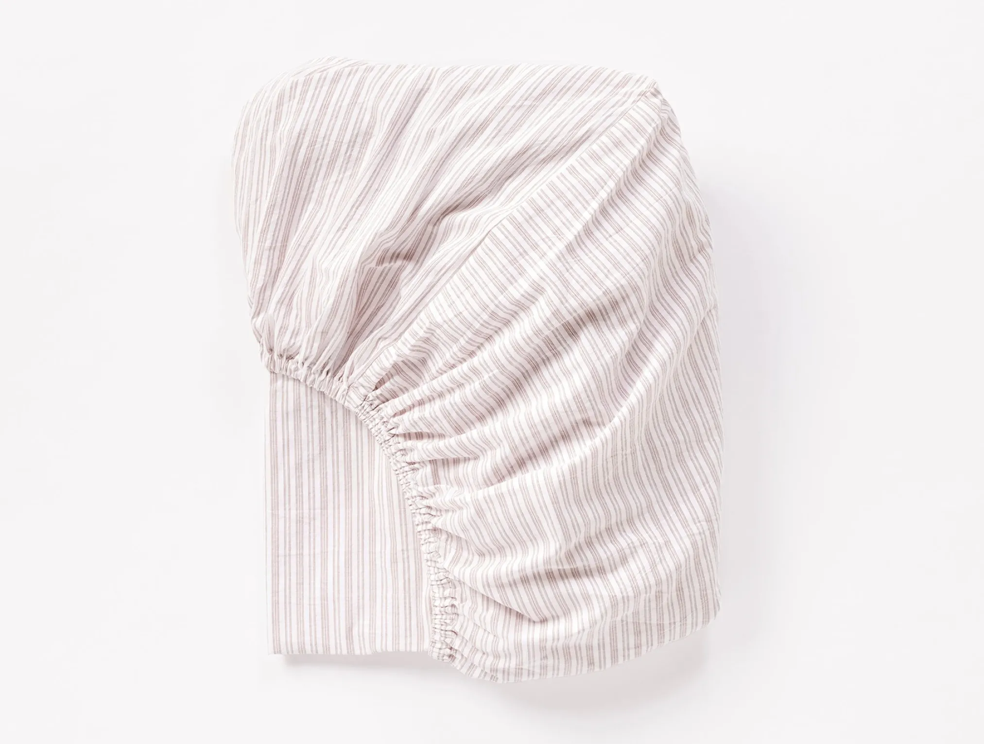 Coyuchi Organic Crinkled Percale™ Fitted Sheet< Fitted Sheets|Fitted Sheets